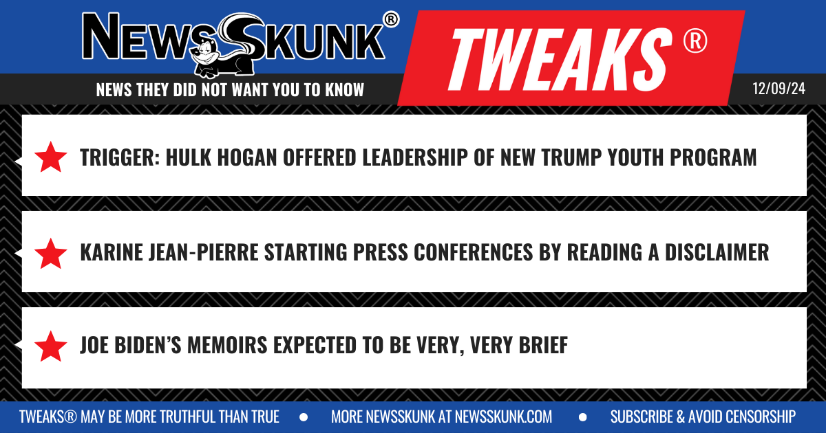 24 12 09 1BD Hulk Hogan Trump Youth; KJP Using Disclaimers; Biden's Brief Memoirs