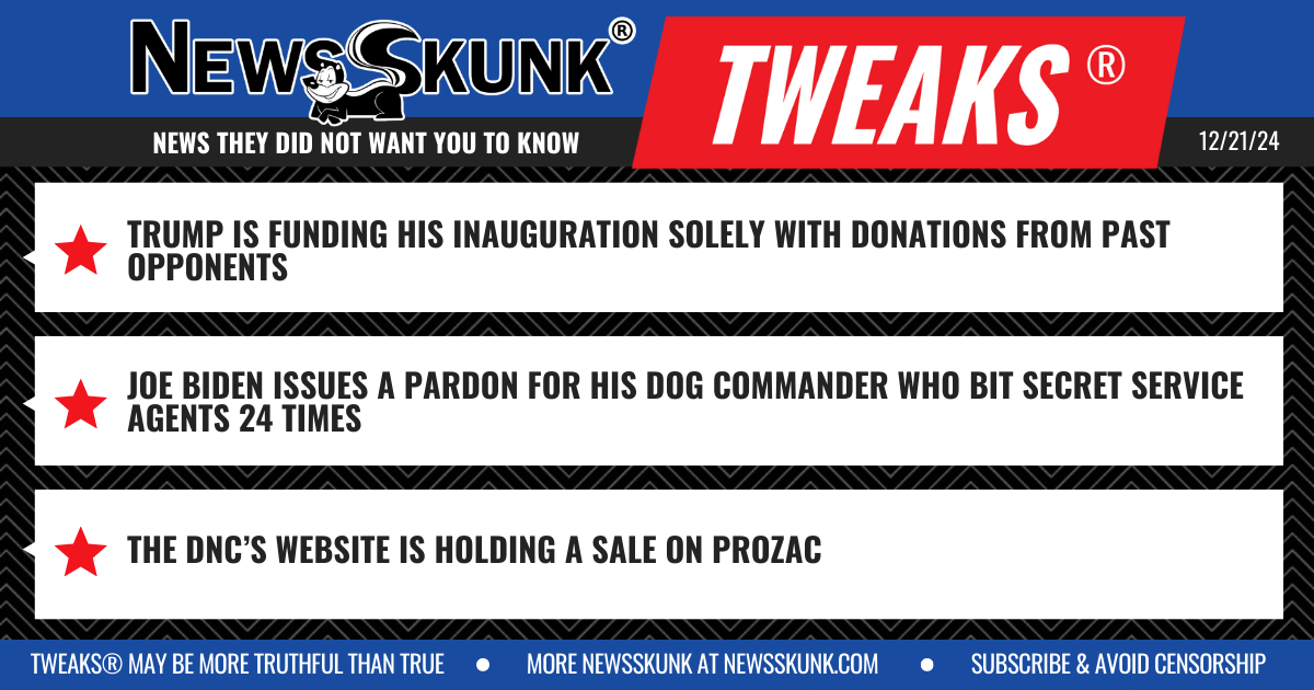 24 12 21 1BD Opponents Funding Trump Inauguration; Biden Pardons Commander; DNC Selling Prozac