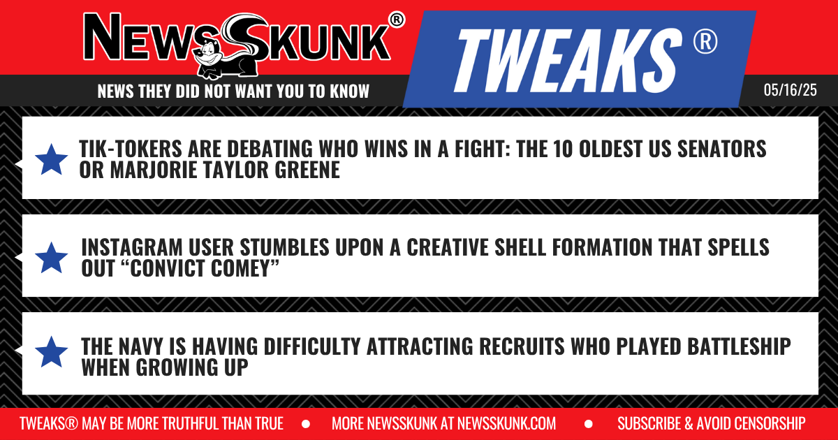 25 05 16 1RD MTG vs 10 Oldest Senators; Convict Coney Shell Formation Found; Battleship Players Not Joining the Navy