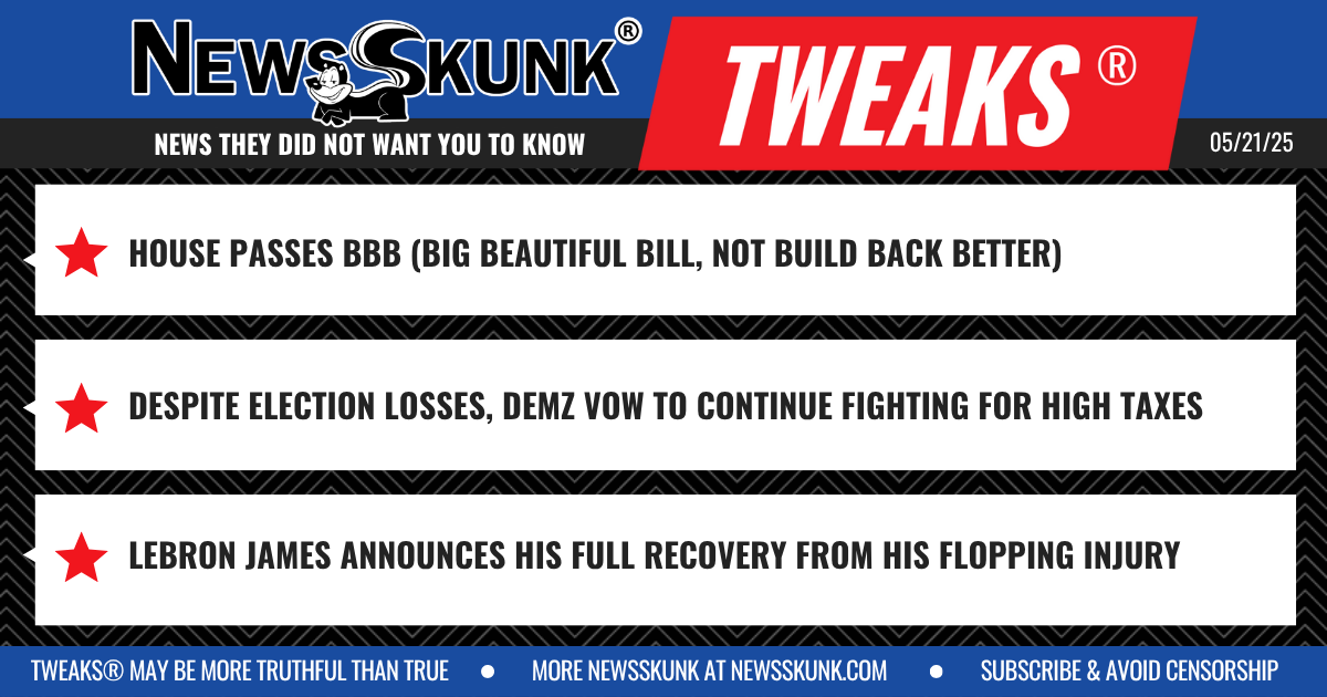 25 05 21 1BD House Passes BBB; Demz Still Fighting for High Taxes; LeBron James Recovers from Flopping Injury