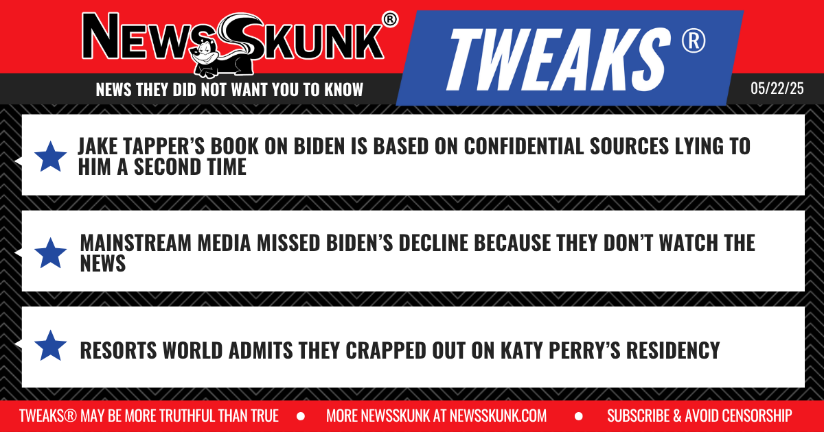 25 05 22 1RD Tapper Lied to Second Time; MSM Missed the News; Resorts World Craps Out on Katy Perry