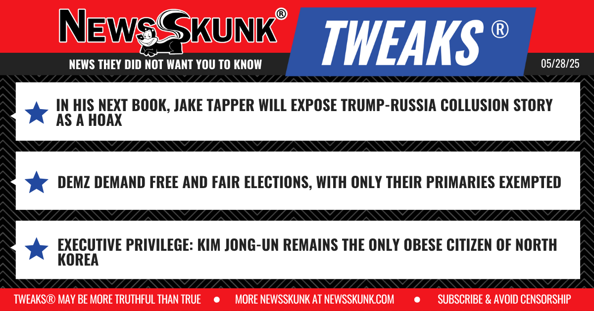 25 05 28 1RD Tapper Russia Collusion Hoax; Demz Free Fair Elections not Primaries; Kim Jong un Only Obese North Korean