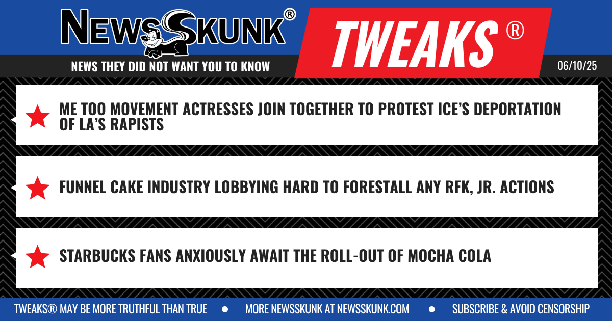 25 06 10 1BD Me Too Protests Rapist Deportations; Funnel Cake Industry Nervous; Starbucks Mocha Cola