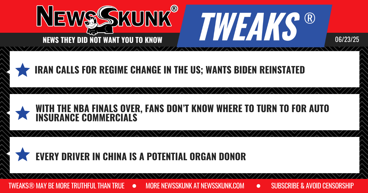 25 06 23 1RD Iran Wants Biden Back; NBA Fans Can't Find Auto Insurance Commercials; Every Driver in China is an Organ Donor