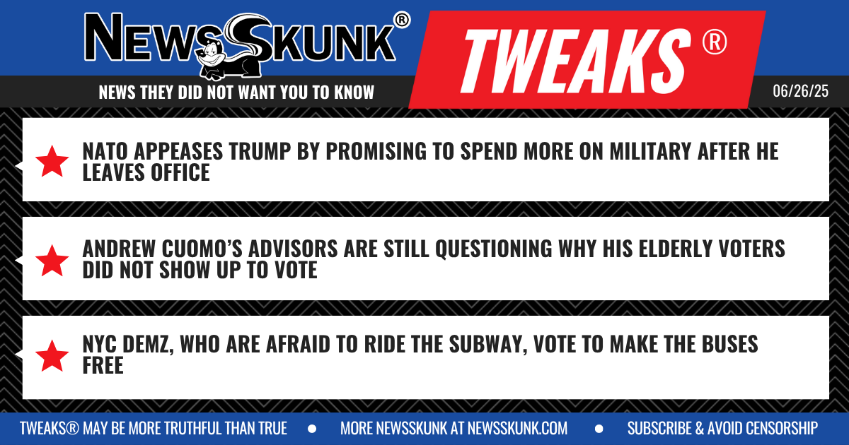 25 06 26 1BD NATO Appeases Trump; Cuomo Advisors Ask Where Elderly Went; NY Demz Afraid of Subway Want Buses Free