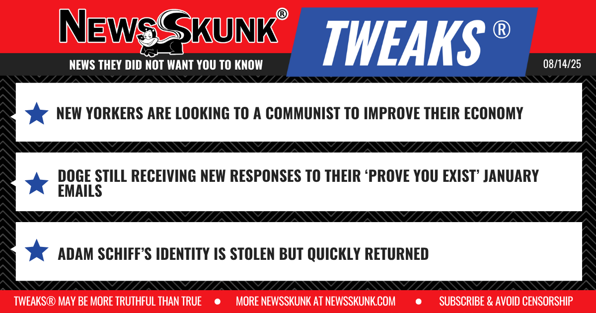 25 08 14 1RD NY Turns To Communist for Economic Help; DOGE Still Receiving Do You Exist Responses; Schiff's Identity Stolen, Quickly Returned