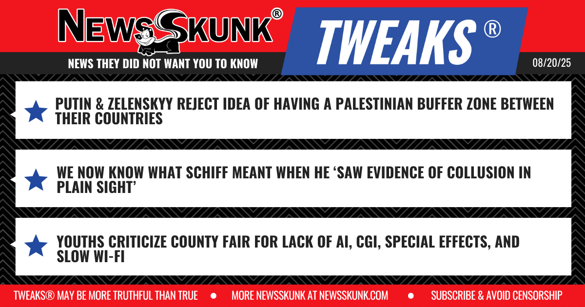 25 08 20 1BD Russia, Ukraine Reject Palenstinean Buffer, Schiff Did See Collusion; County Fair Lacks High Tech