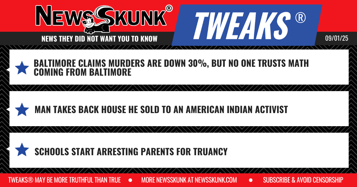 25 09 01 1RD Baltimore Math Questioned; Man Reclames House from Indian; Parents Arrested for Truancy