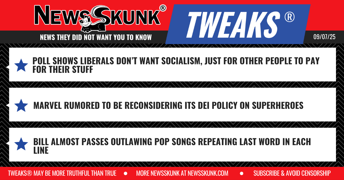 25 09 07 1RD Libs Want Subsidies not Socialism; Marvel DEI SuperHero Policy; Pop Songs Reform