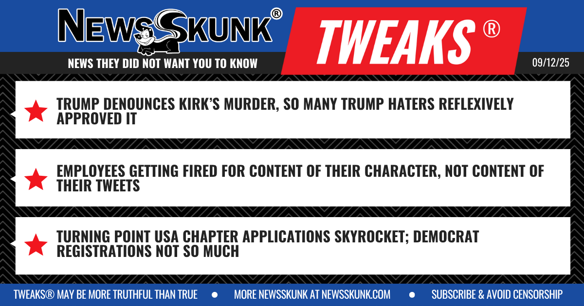 25 09 12 1BD Trump Haters Cheer Kirk Murder; Employees Fired, Turning Point USA Applications Skyrocket
