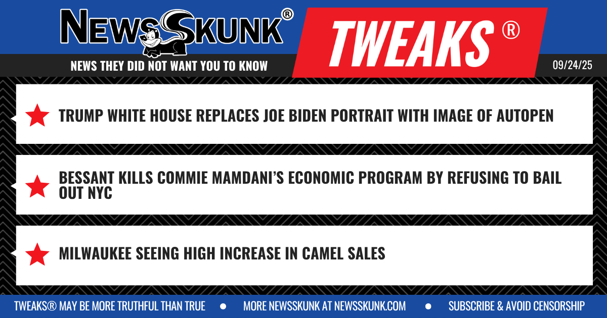 25 09 24 1BD Biden Portrait Replaced with Autopen; Bessant Kills Mamdani's Bailout Hopes; Milwaukee Camel Sales