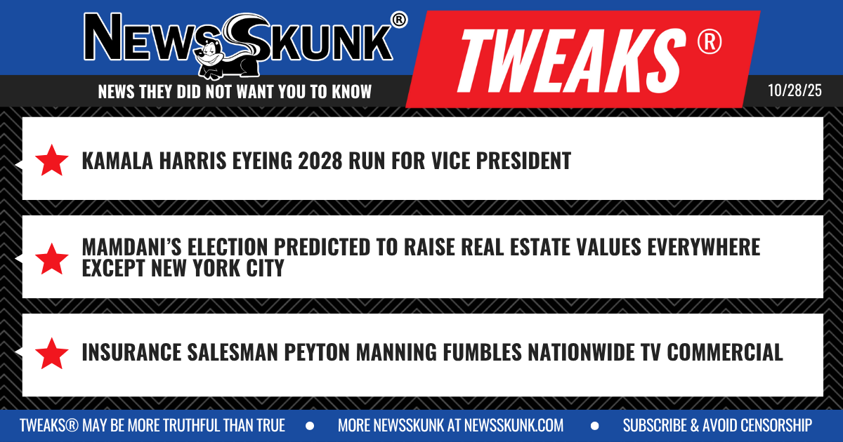 25 10 28 1BD Kamala Eyes 2028 VP Run; Mamdani Raises Real Estate Values Nationwide; Insurance Salesman Peyton Manning