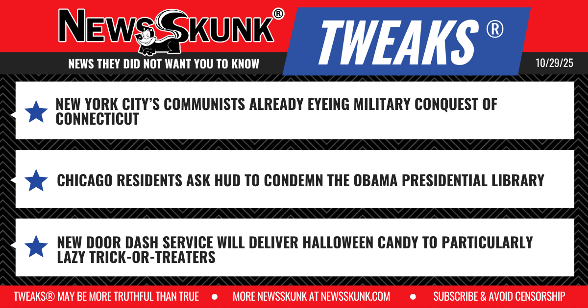 25 10 29 1RD NYC Communist Eye Connecticut; Obama Presidential Libary Condemned; Door Dash Delivers Halloween Candy