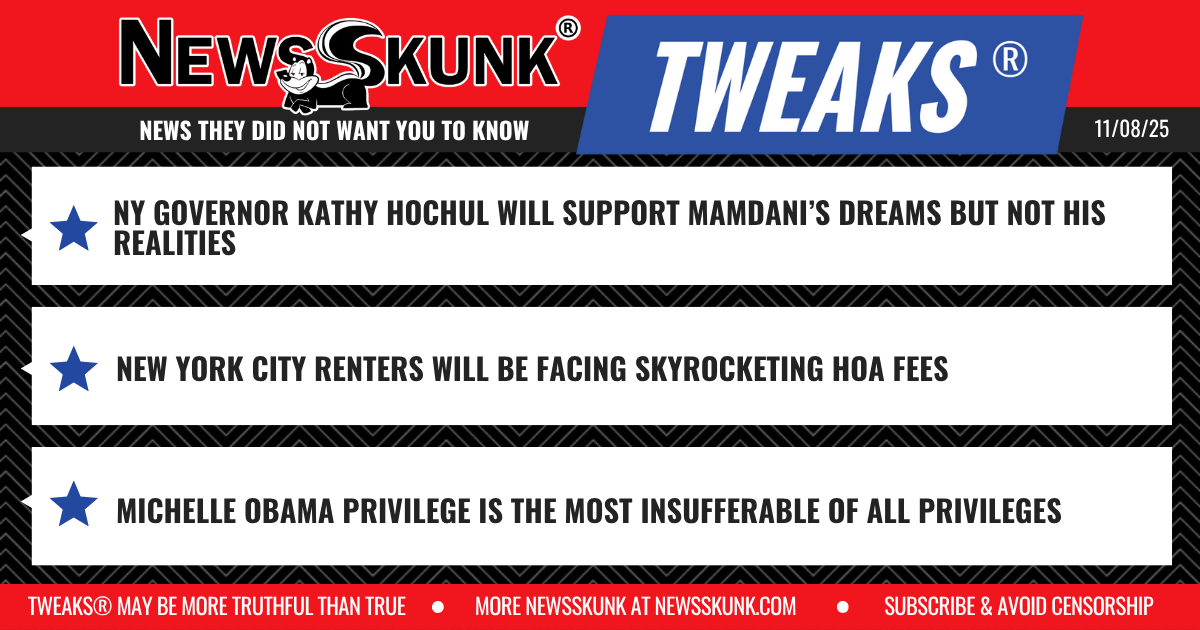 25 11 08 1RD Hochul Supports Mamdani Dreams Only; NYC Renters Face HOA Fees; Michelle Obama Privilege is Worst of All