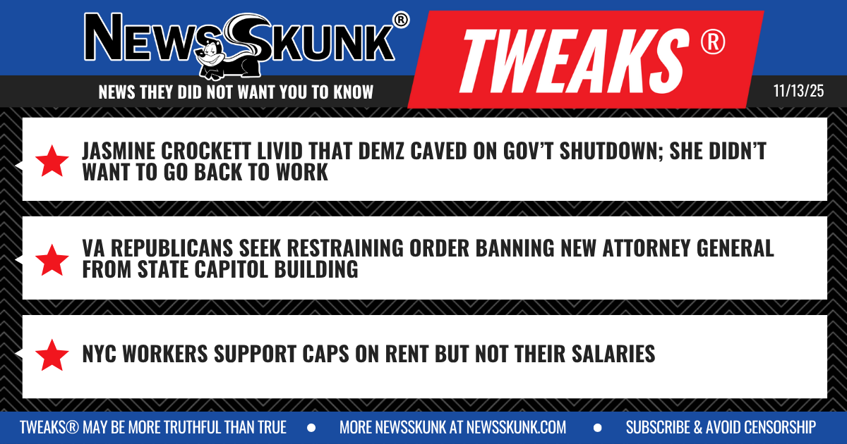 25 11 13 1BD Crockett Mad at Work Return; Restraining Order on New VA Attorney General; NYC Workers Want Rent Capped Not Salaries