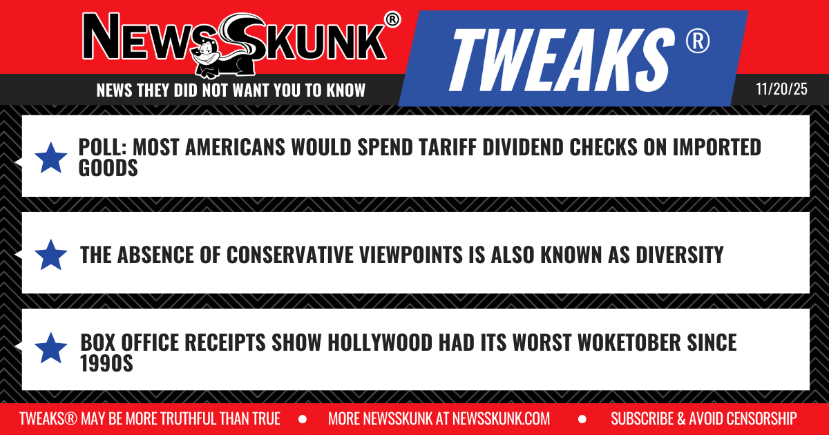 25 11 20 1RD Tariff Dividends Would Spend on Imports; Diversity is Absense of Conservatives; Hollywood's Worst Woketober Since 1990s