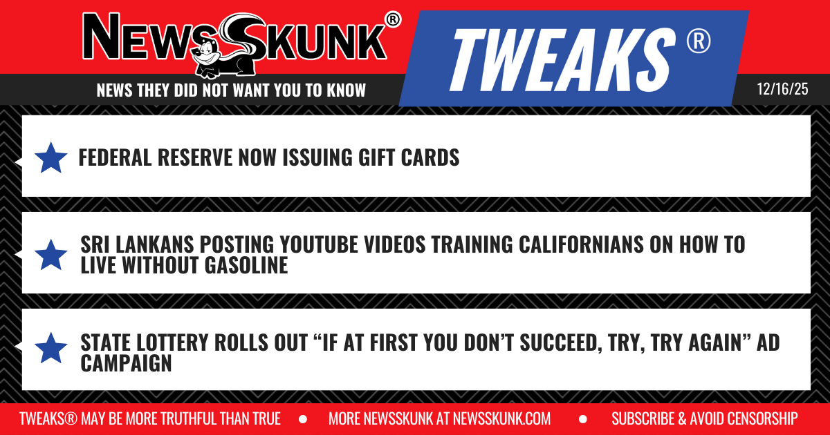 25 12 16 1RD Fed Issuing Gift Cards; Sri Lankans Teach Californians Gas Free Living; State Lottery Try Try Again