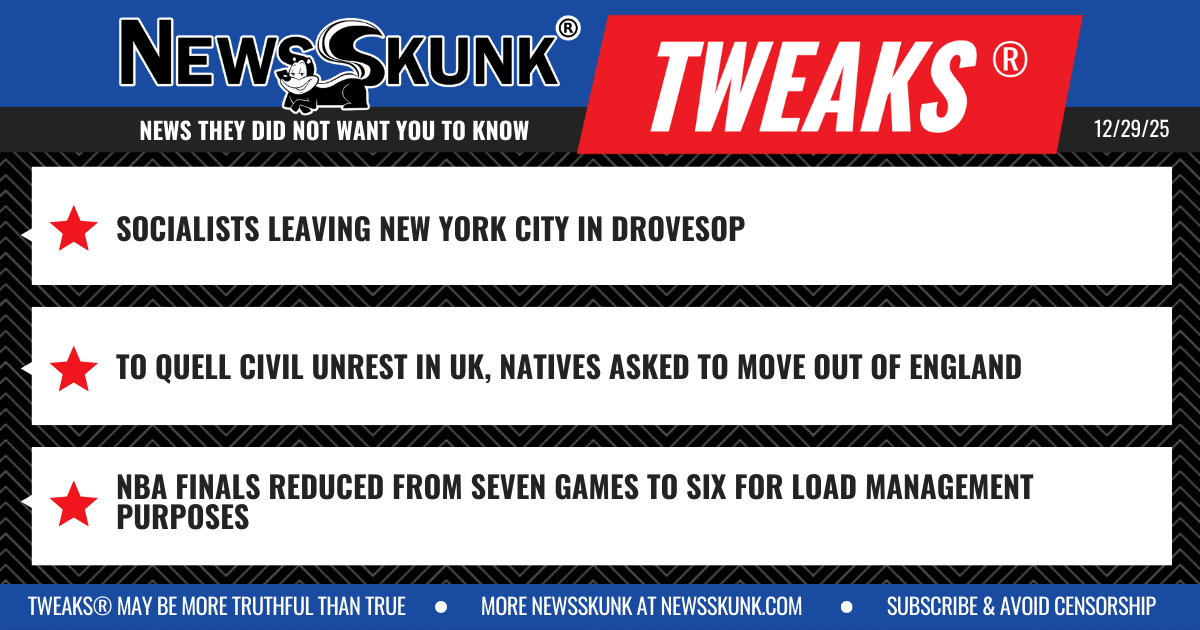 25 12 29 1BD Socialists Leaving NYC; UK Natives Asked to Move Out; NBA Finals Reduced to Six Games for Load Management