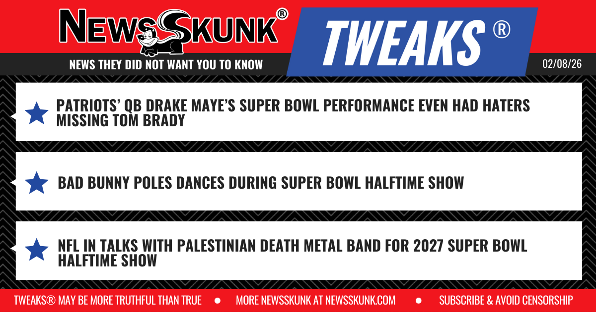 26 02 08 1RD QB Maye Makes Tom Brady Haters Reconsider; Bad Bunny Pole Dances at Super Bowl; Palestinian Death Metal For 2027 Super Bowl