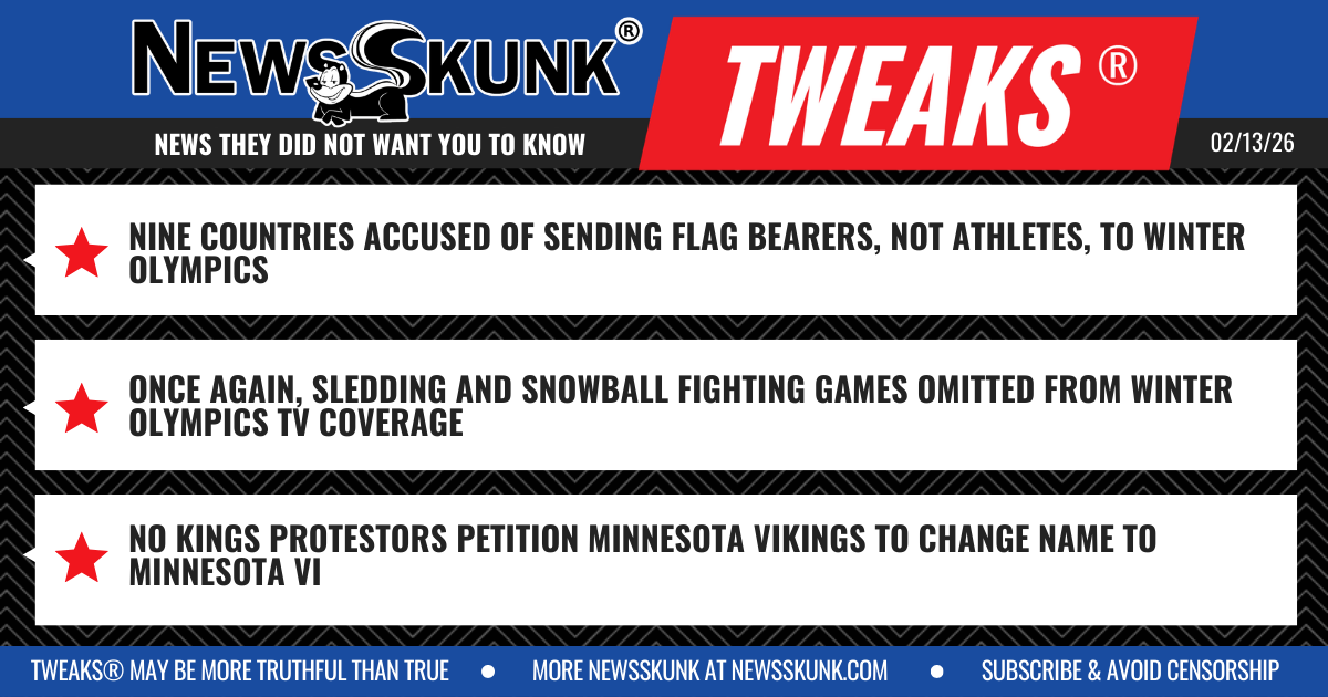 26 02 13 1BD Countires Sent Non Athlete Flag Bearers to Olympics; Snowball Fighting Not Covered; Minnesota Vi