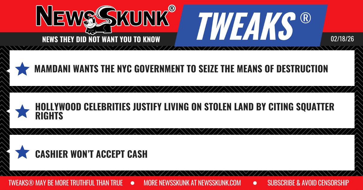 26 02 18 1RD Mamdani Seizing Means of Destruction; Hollywood Celebrities Declare Squaterrs Rights; Cashier Won't Accept Cash