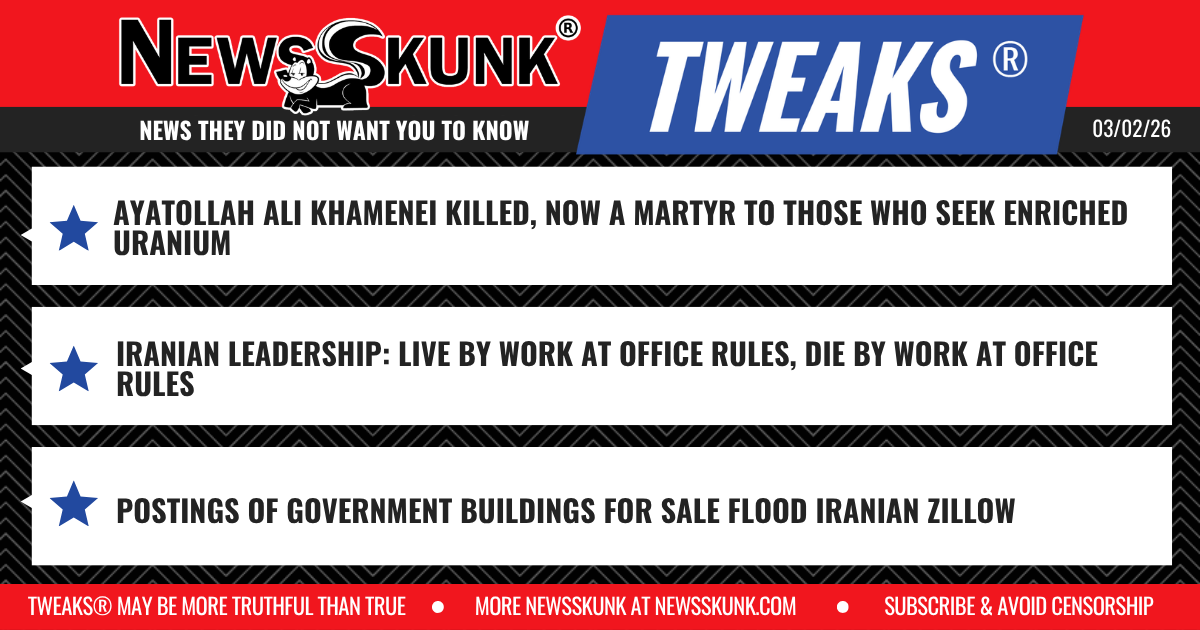 26 03 02 1RD Khamenei Matyr to Those Seeking Uranium Enrichment; Iranian Leadership Die by Work at Office Rules; Iranian Govt Buildings Flood Iranian Zillow