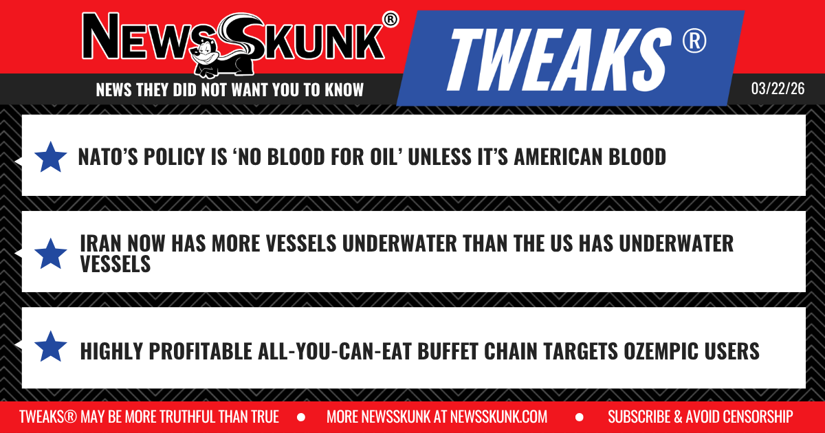 26 03 22 1RD NATO No Blood for Oil; Iran More Ships Underwater than US Underwater Vessels; All You Can Eat Buffet for Ozempic Users