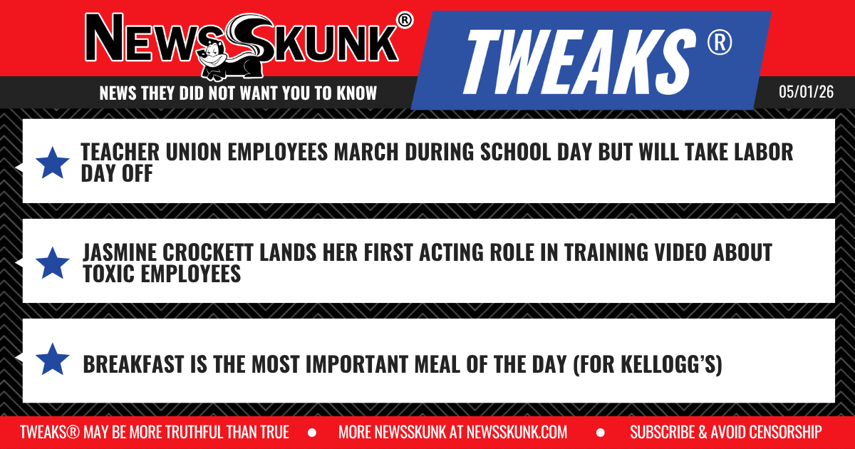26 05 01 1RD Teacher Union Marches on School Day; Crockett Appears in Toxic Employee Training Video; Breakfast is Most Important Meal (For Kellogg's)