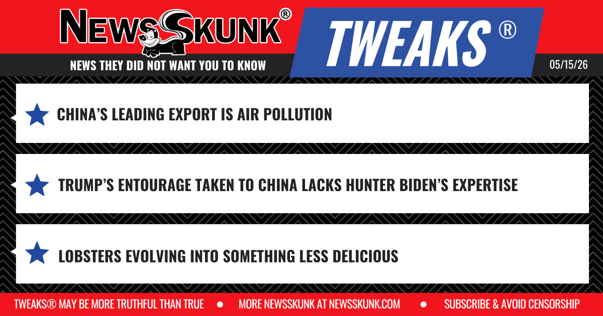 26 05 15 1RD China's Leading Export is Pollution; Trump's China Entourage Lacks Hunter Biden's Expertise; Lobsters Evolving to Be Less Delicious