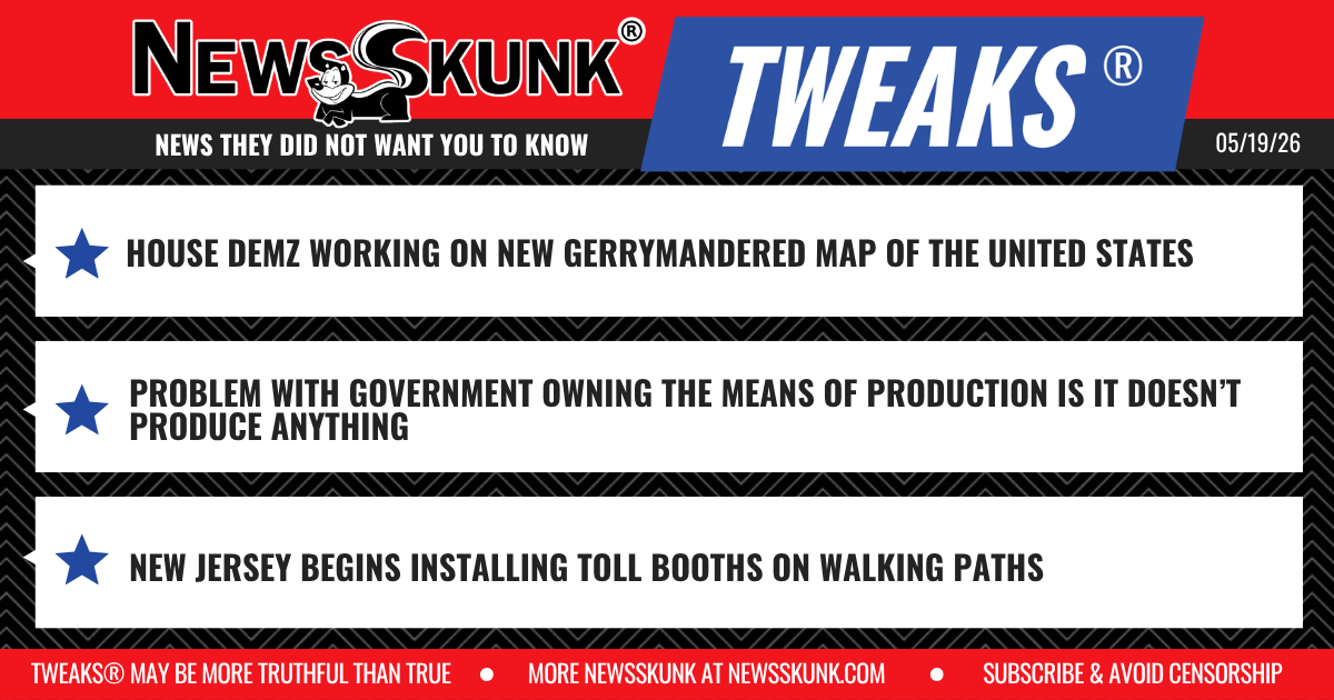 26 05 19 1RD Demz Working on Nationwide Gerrymandered Map; Gov't Has No Means of Production; New Jersey Walking Path Tollbooths