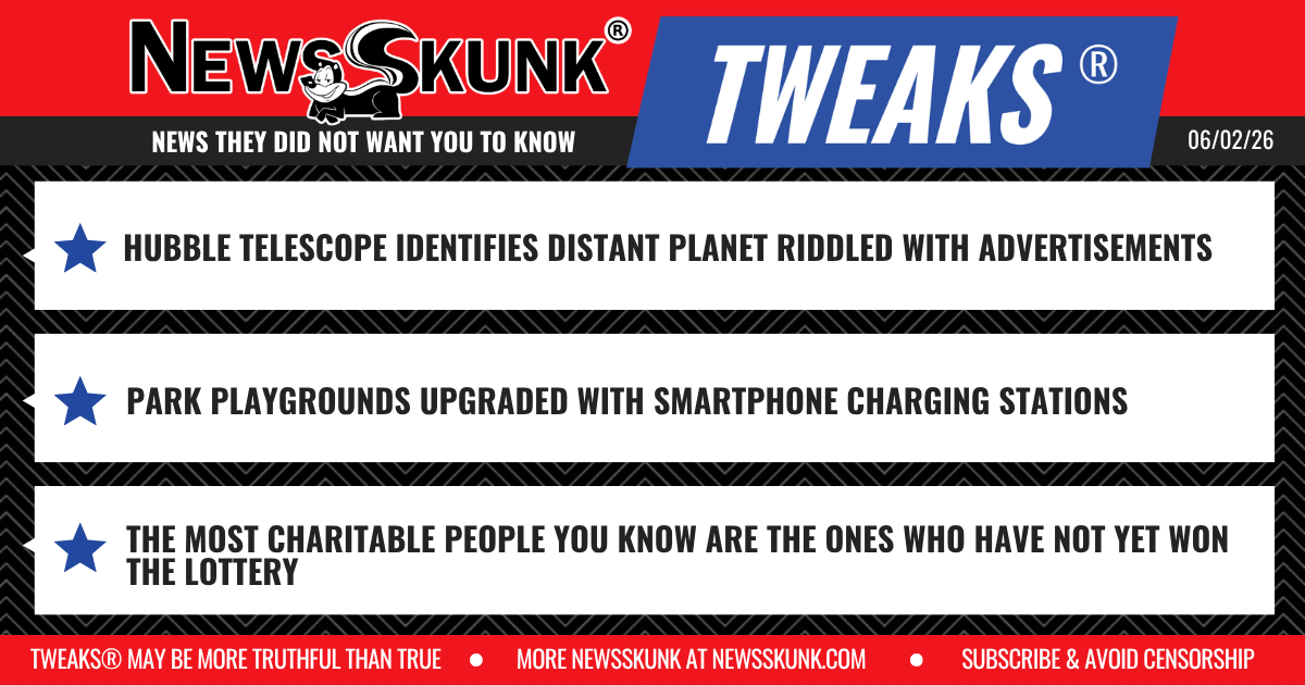 26 06 02 1RD Hubble Identifies Planet with Advertisements; Smartphone Chargers for School Playgrounds; Future Lottery Winners are the Most Charitable