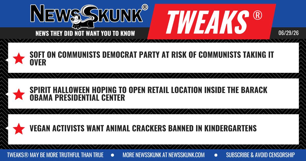 26 06 29 1BD Democrat Party at Risk From Communists; Spirit Halloween Eyes Obama Presidential Center; Vegans Want Animal Crackers Ban in Kindergartens
