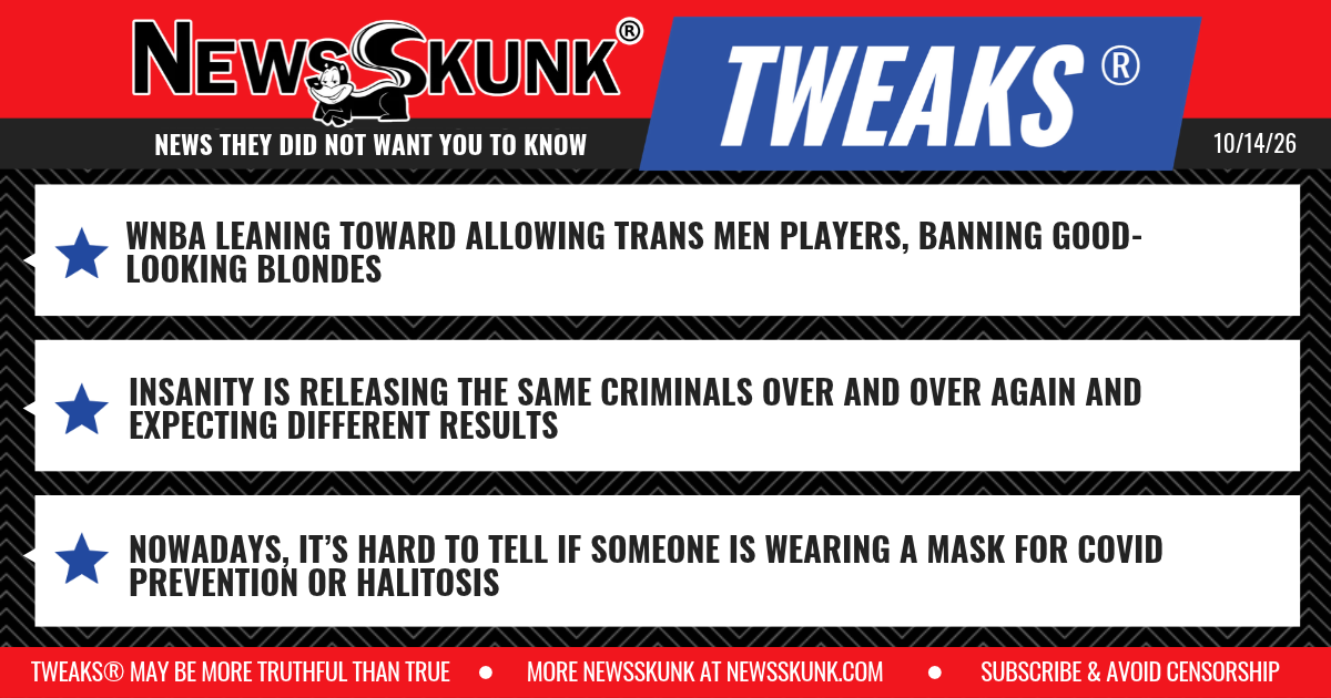 26 10 14 1RD WNBA to Ban Blondes; Insanity is Releasing Same Criminals Expecting Different Results; COVID Masks Preventative or for Halitosis